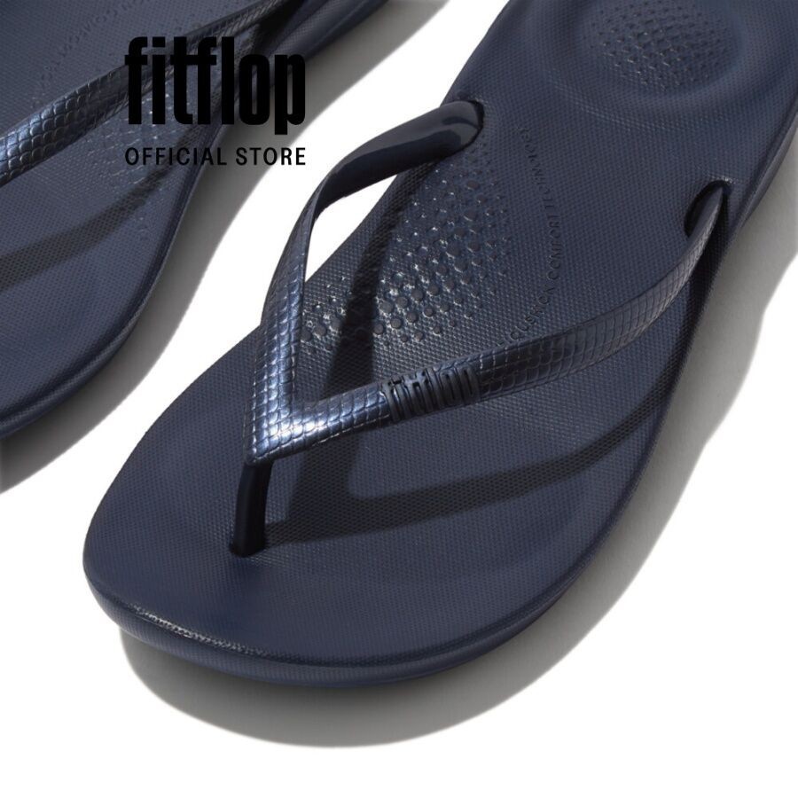 Dép Xỏ Ngón Nữ FitFlop IQUSHION - Midnight Navy - FOF - E54-399