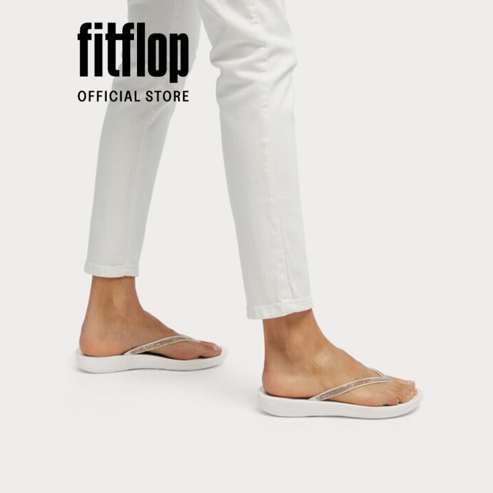 Dép Xỏ Ngón Nữ FitFlop IQUSHION - Urban White - FOT - R08-194