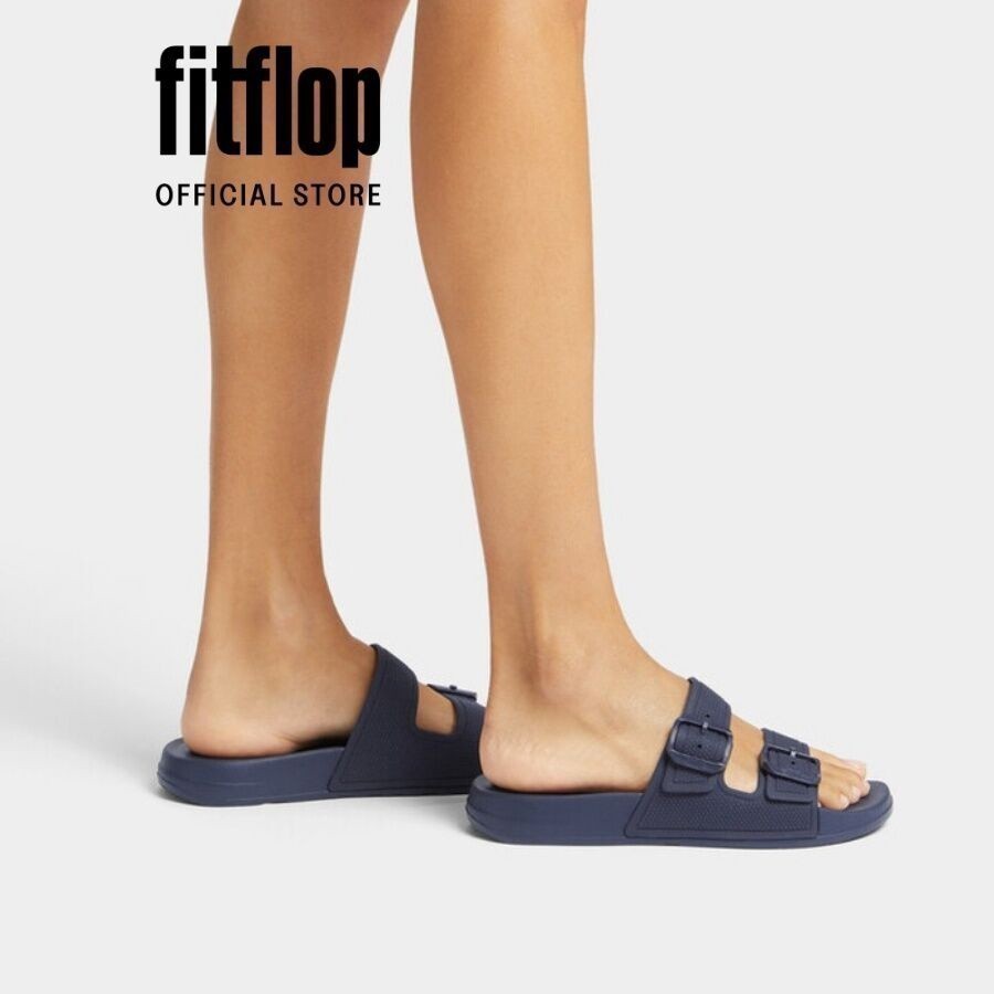 Dép Quai Ngang Nữ FitFlop IQUSHION - Midnight Navy - FOF - FD2-399