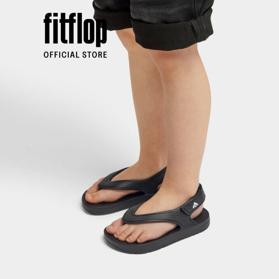 Dép Xỏ Ngón Trẻ Em FitFlop IQUSHION - Black - FOF - FP6-001