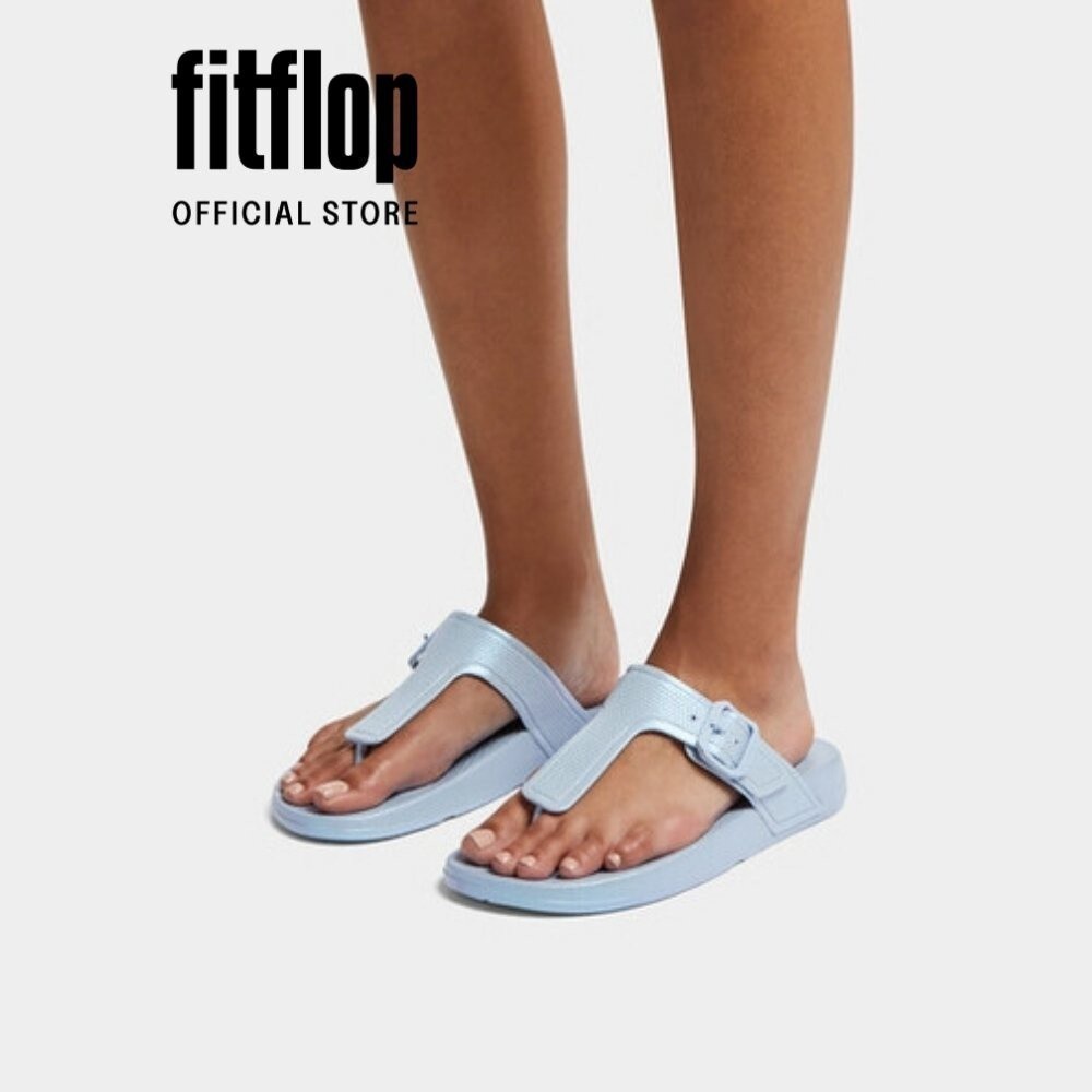 Dép Xỏ Ngón Nữ FitFlop IQUSHION - Pearlized Skywash Blue - FL49 - HI2-B05