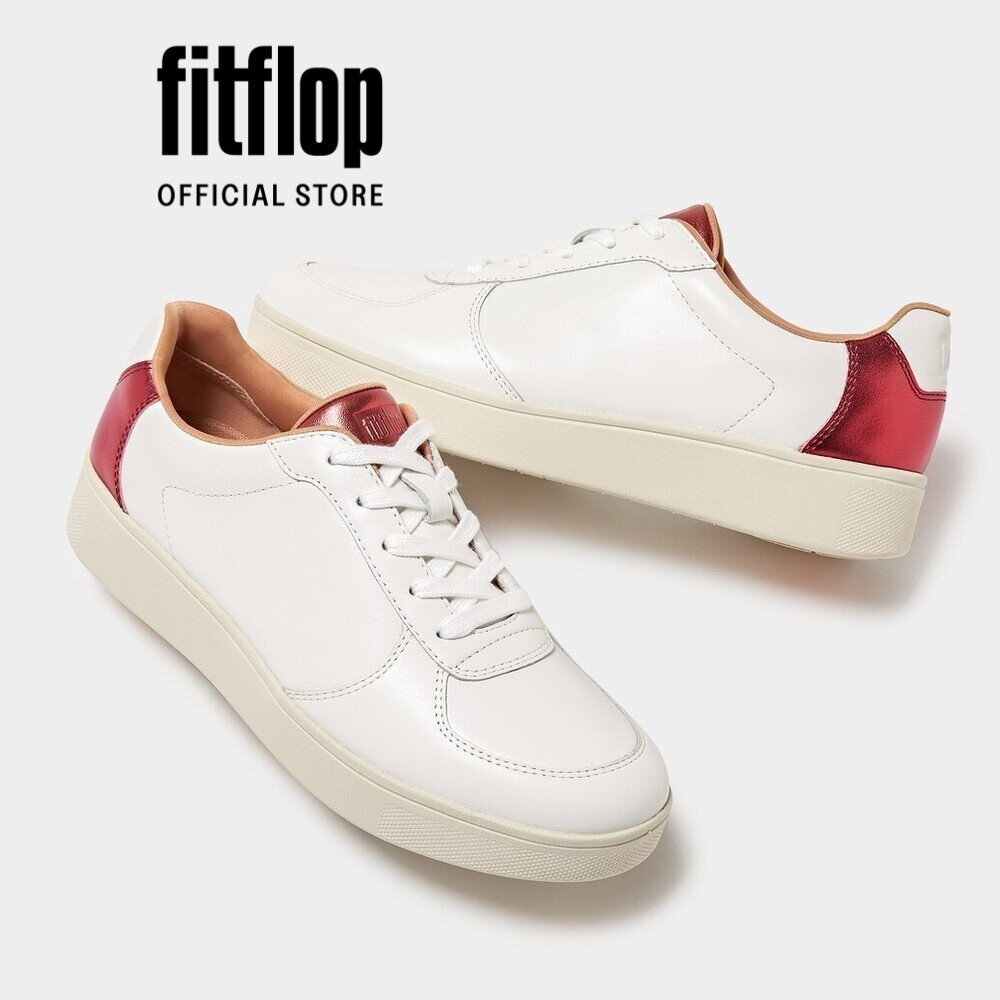 Giày Thể Thao Cổ Ngắn Nữ FitFlop RALLY - Urban White/MetallRed - FL10 - HI6-B17