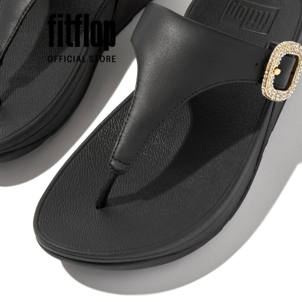 Dép Xỏ Ngón Nữ FitFlop LULU - Black - FOF - HN9-001