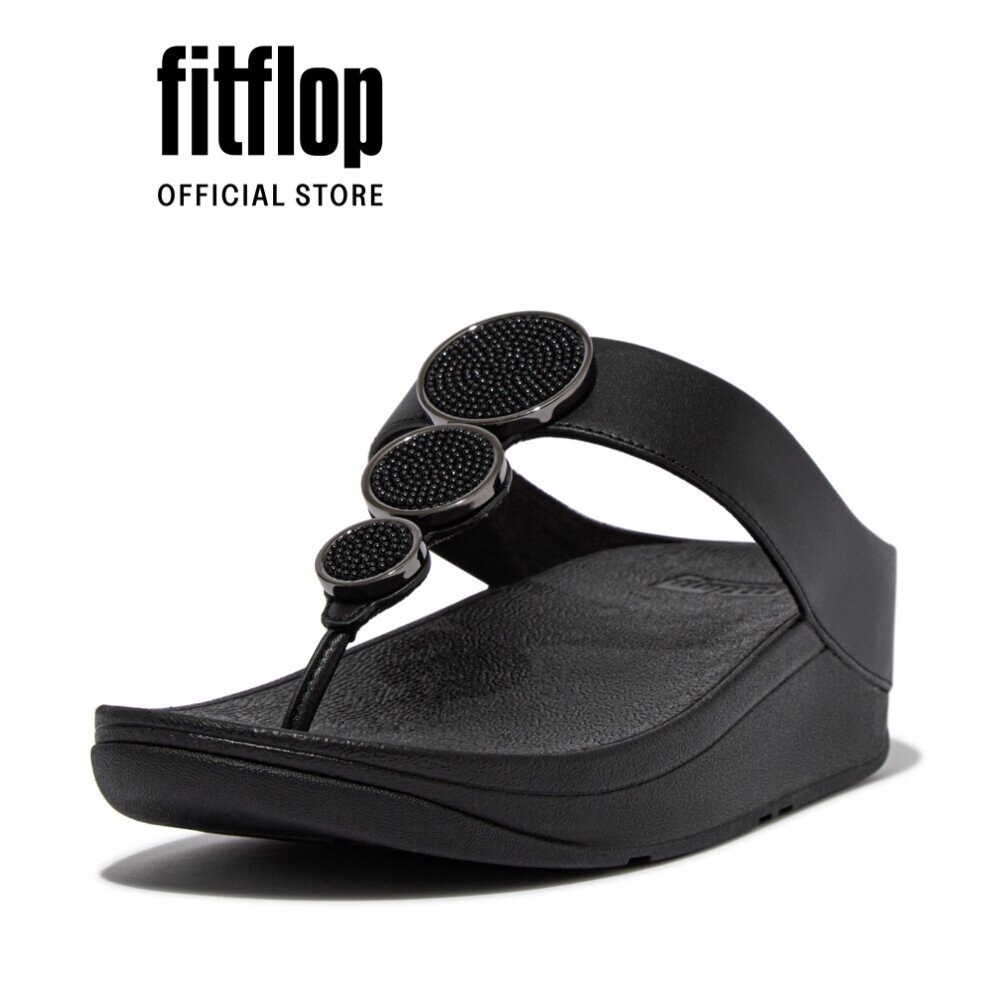 Dép Xỏ Ngón Nữ FitFlop HALO - Black - FL12 - HM8-001
