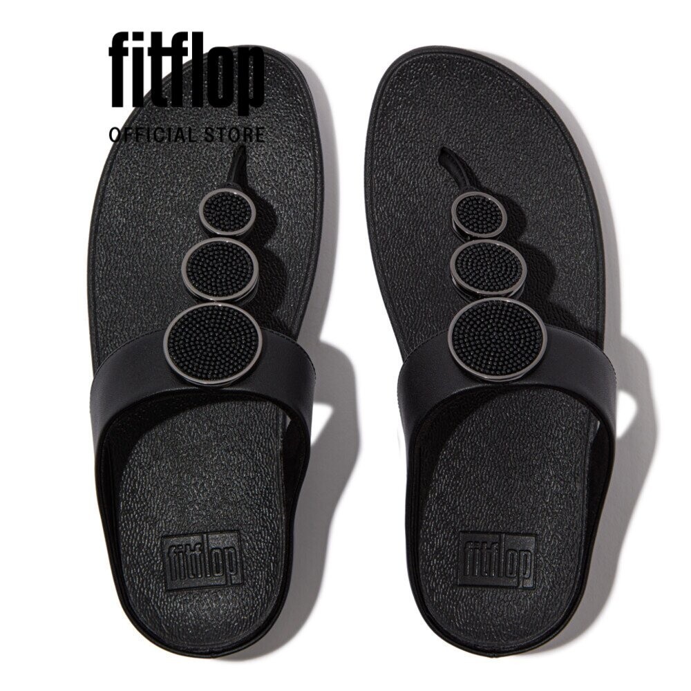 Dép Xỏ Ngón Nữ FitFlop HALO - Black - FL12 - HM8-001