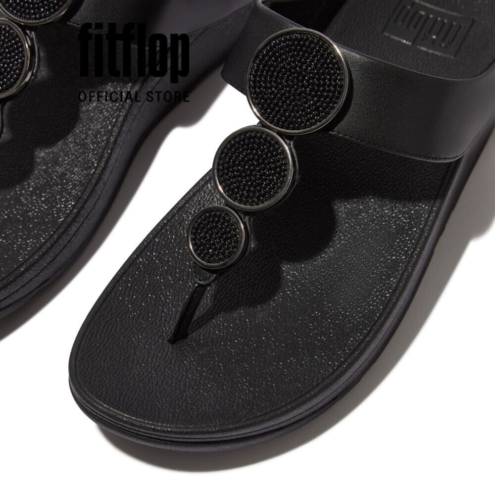 Dép Xỏ Ngón Nữ FitFlop HALO - Black - FL12 - HM8-001