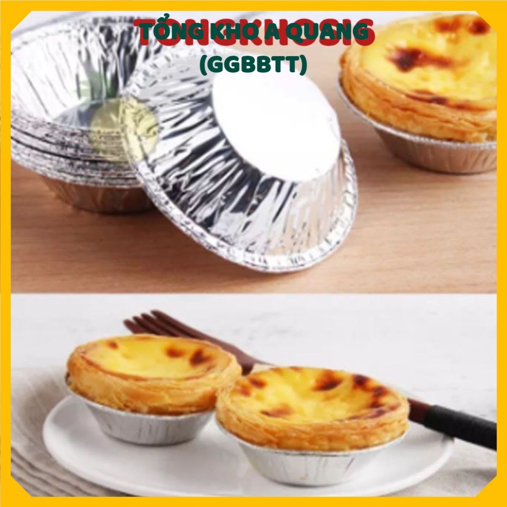 Set 250 Cốc, Chén, Khuôn Giấy Bạc Nướng Hàu, Bánh, Tart Trứng Siêu Tiện Lợ