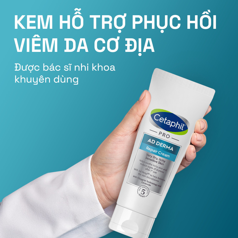 Ảnh Kem làm dịu và phục hồi cho da chàm, viêm da cơ địa CETAPHIL PRO AD DERMA REPAIR CREAM 227g 2