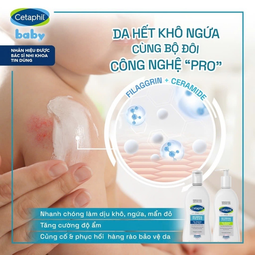 Ảnh Sữa dưỡng ẩm dịu lành cho da chàm, viêm da cơ địa CETAPHIL PRO AD DERMA SKIN RESTORING MOISTURIZER 145ml 4