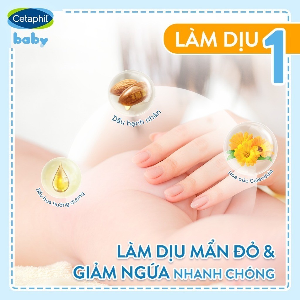 Ảnh [LIVE] Kem chống hăm tã dịu lành CETAPHIL BABY DIAPER CREAM CALENDULA 70G 3