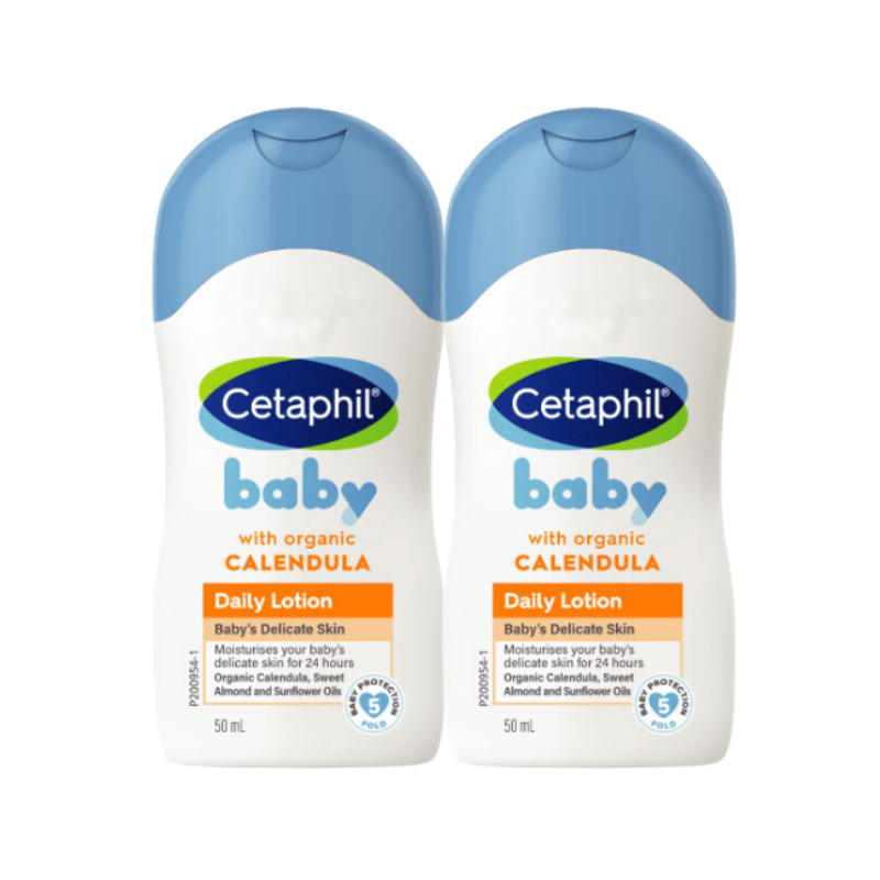 Ảnh Combo 2 Sữa dưỡng ẩm dịu nhẹ hằng ngày cho bé Cetaphil Baby Daily Lotion with Organic Calendula 50ml/chai 1