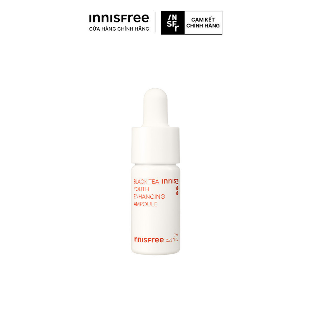 (Quà tặng không bán) Tinh chất phục hồi da và chống lão hóa trà đen innisfree Black Tea Youth Ampoule 7mL (New 2023)
