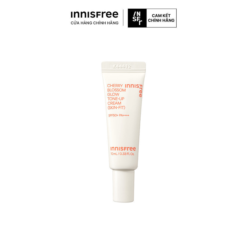 (Quà tặng không bán) Kem dưỡng ẩm làm sáng chống nắng cho da INNISFREE Cherry Skin-Fit Tone-Up Cream SPF 50+PA++++ 10ml
