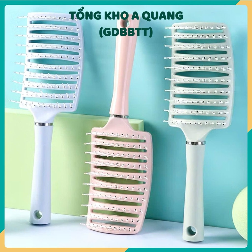 LƯỢC CHẢI TÓC MASSAGE,  Lược Chải Tóc Thoáng Khí Massage Da Đầu Êm Ái Không Rối Tóc , MÀU NGẪU NHIÊN - MA: LUOCMASSACE89