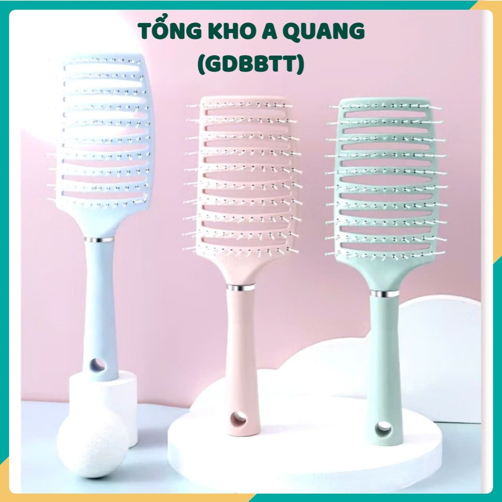 LƯỢC CHẢI TÓC MASSAGE,  Lược Chải Tóc Thoáng Khí Massage Da Đầu Êm Ái Không Rối Tóc , MÀU NGẪU NHIÊN - MA: LUOCMASSACE78