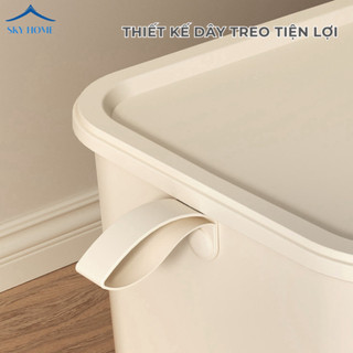Hộp Nhựa Đựng Đồ Đa Năng Có Nắp Quai Cầm, Hộp Đựng Đồ Quần Áo, Đồ Chơi Chịu Lực Tốt, Thiết Kế Dễ Thương HN01 - NGÓI HOME