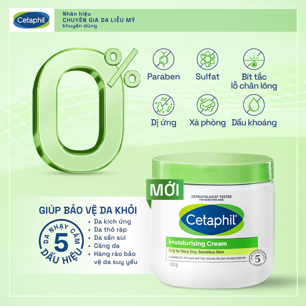 Ảnh Kem dưỡng ẩm cho da nhạy cảm Cetaphil Moisturizing Cream 453g 4