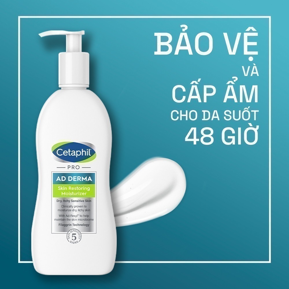 Sữa dưỡng ẩm dịu lành dành cho da khô, ngứa CETAPHIL PRO AD DERMA SKIN RESTORING MOISTURIZER 295ml
