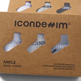 Combo Vớ Nam Cổ Thấp ICONDENIM Ankle Socks Logo Weaving - VOID0044