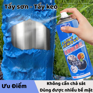 Xịt Tẩy Sơn Cực Nhanh Chuyên Tẩy Sơn Trên Kim Loại, Thủy Tinh 450ml Life Plus - BX23