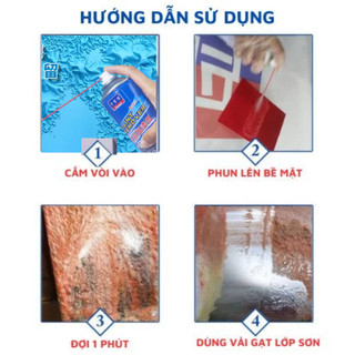 Xịt Tẩy Sơn Cực Nhanh Chuyên Tẩy Sơn Trên Kim Loại, Thủy Tinh 450ml Life Plus - BX23