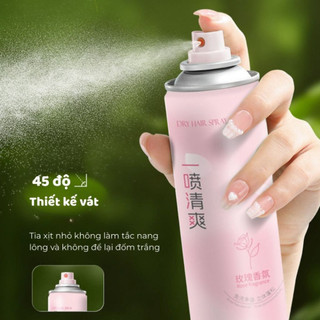 Dầu Gội Khô GINBI 300ml Dạng Xịt 3 Tầng Hương Dưỡng Tóc Tạo Phồng Hút Dầu Không Bết Dính Lưu Hương 24h Life Plus - DG01