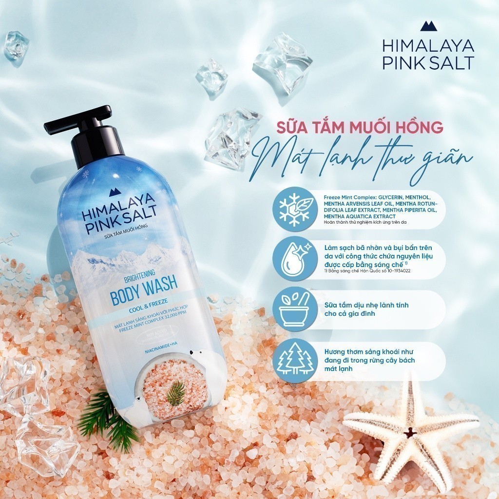 Ảnh Sữa tắm muối hồng Himalaya Pink Salt 500g 2