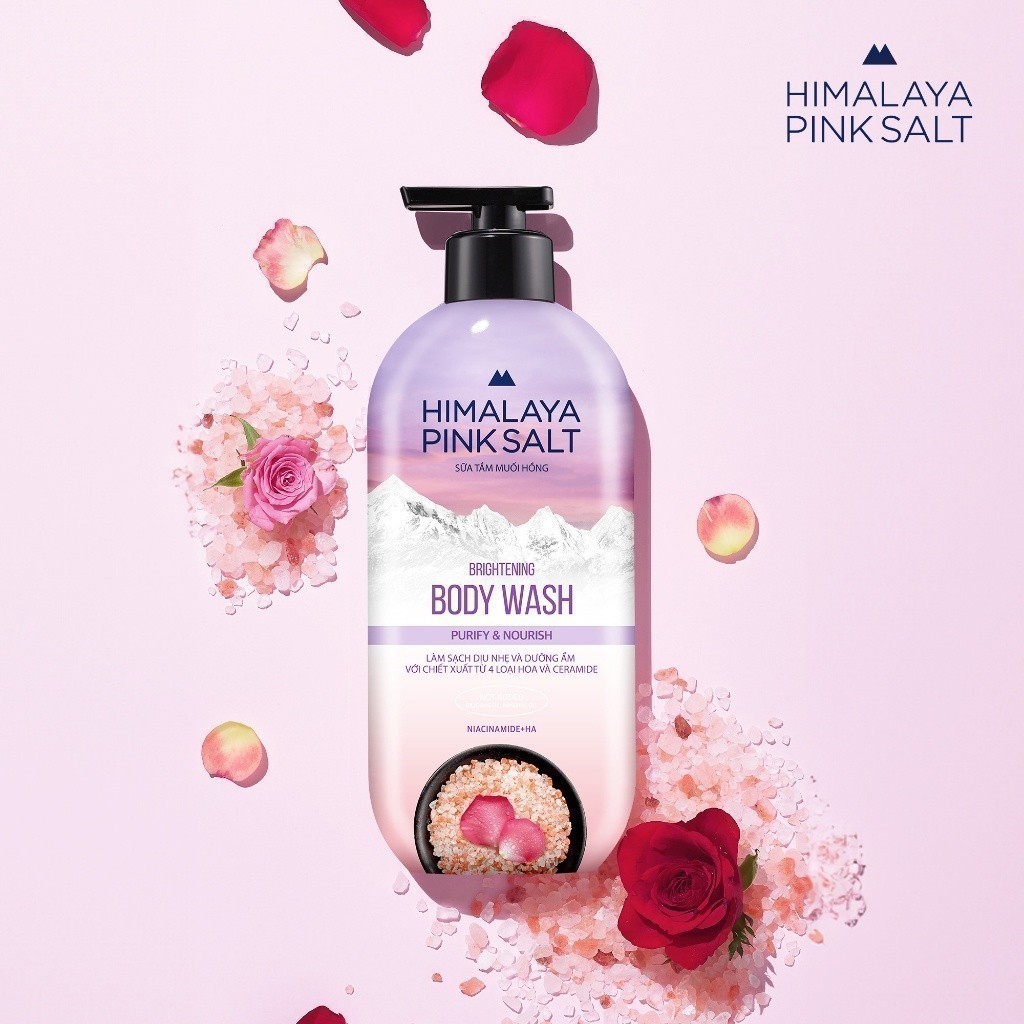 Ảnh Sữa tắm muối hồng Himalaya Pink Salt làm sạch và dưỡng ẩm da 500g 3