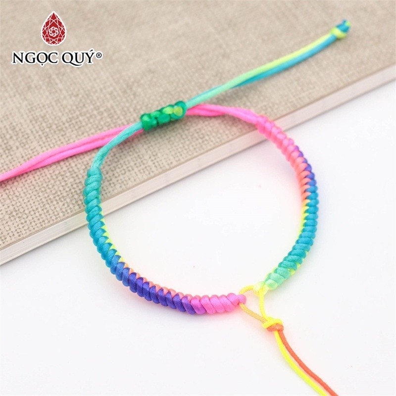Ảnh Vòng thắt dây tim bóng - làm vòng handmade - Ngọc Quý 1