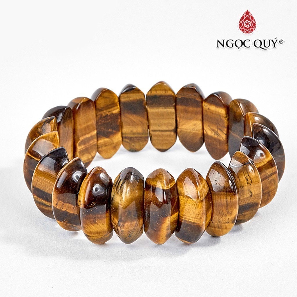 Ảnh Vòng tay đá thạch anh mắt hổ bản tiger's eye quartz - Ngọc Quý 2
