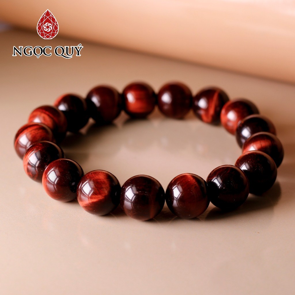 Ảnh Vòng đá mắt hổ nâu đỏ Tiger's Eye hợp mệnh hỏa & thổ - Ngọc Quý 3