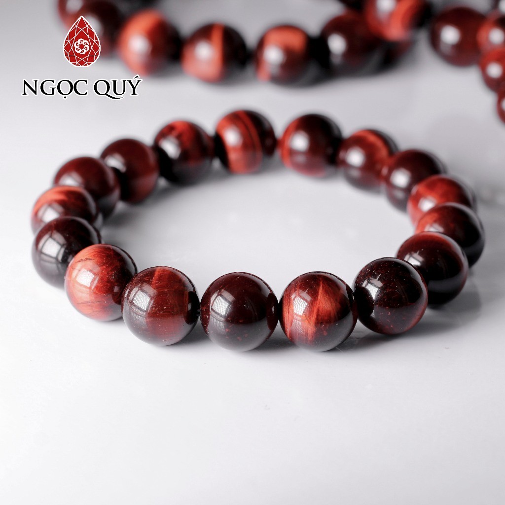 Ảnh Vòng đá mắt hổ nâu đỏ Tiger's Eye hợp mệnh hỏa & thổ - Ngọc Quý 1