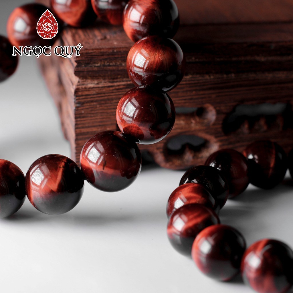 Ảnh Vòng đá mắt hổ nâu đỏ Tiger's Eye hợp mệnh hỏa & thổ - Ngọc Quý 2
