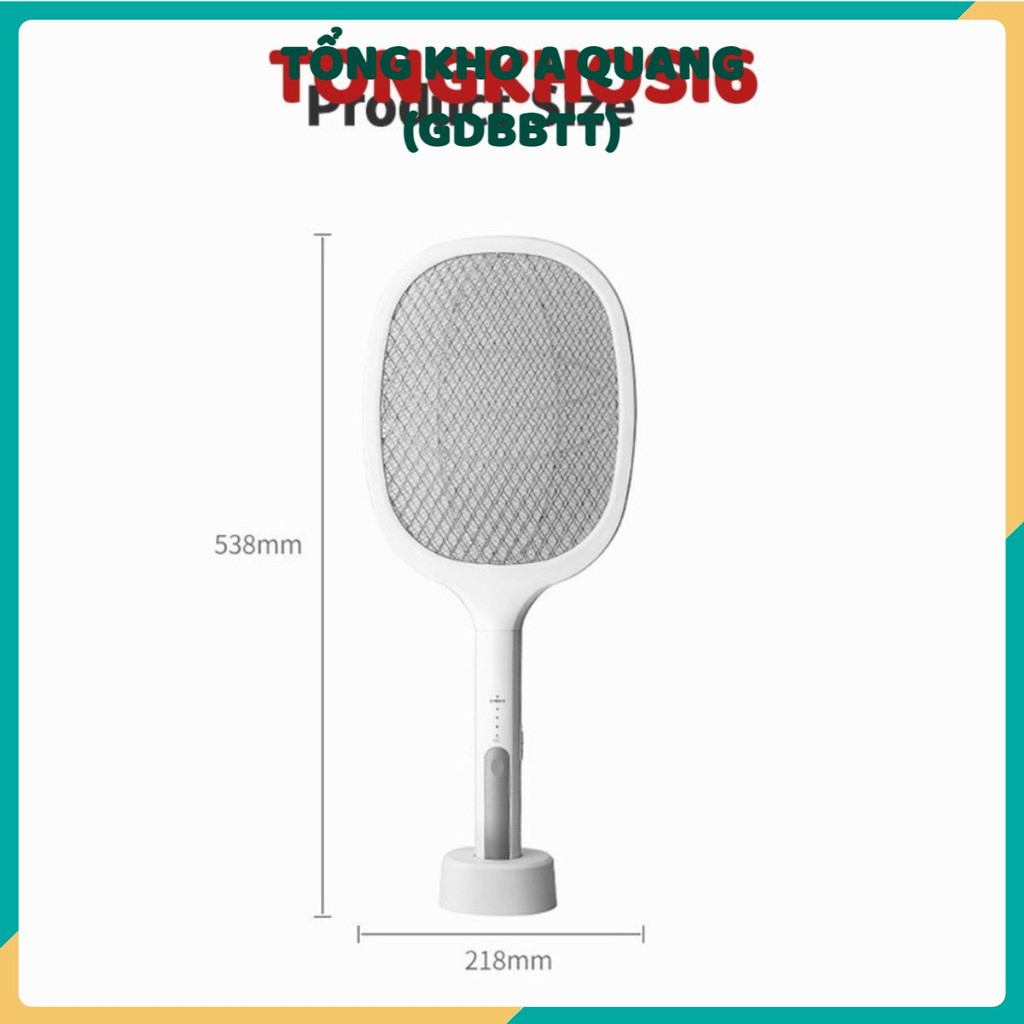 Vợt Muỗi Kiêm Đèn Bắt Muỗi 2 In 1 Đa Năng, Đèn Bắt Muỗi Tự Động Có Cổng Sạc USB Và Đế Tiện Dụng