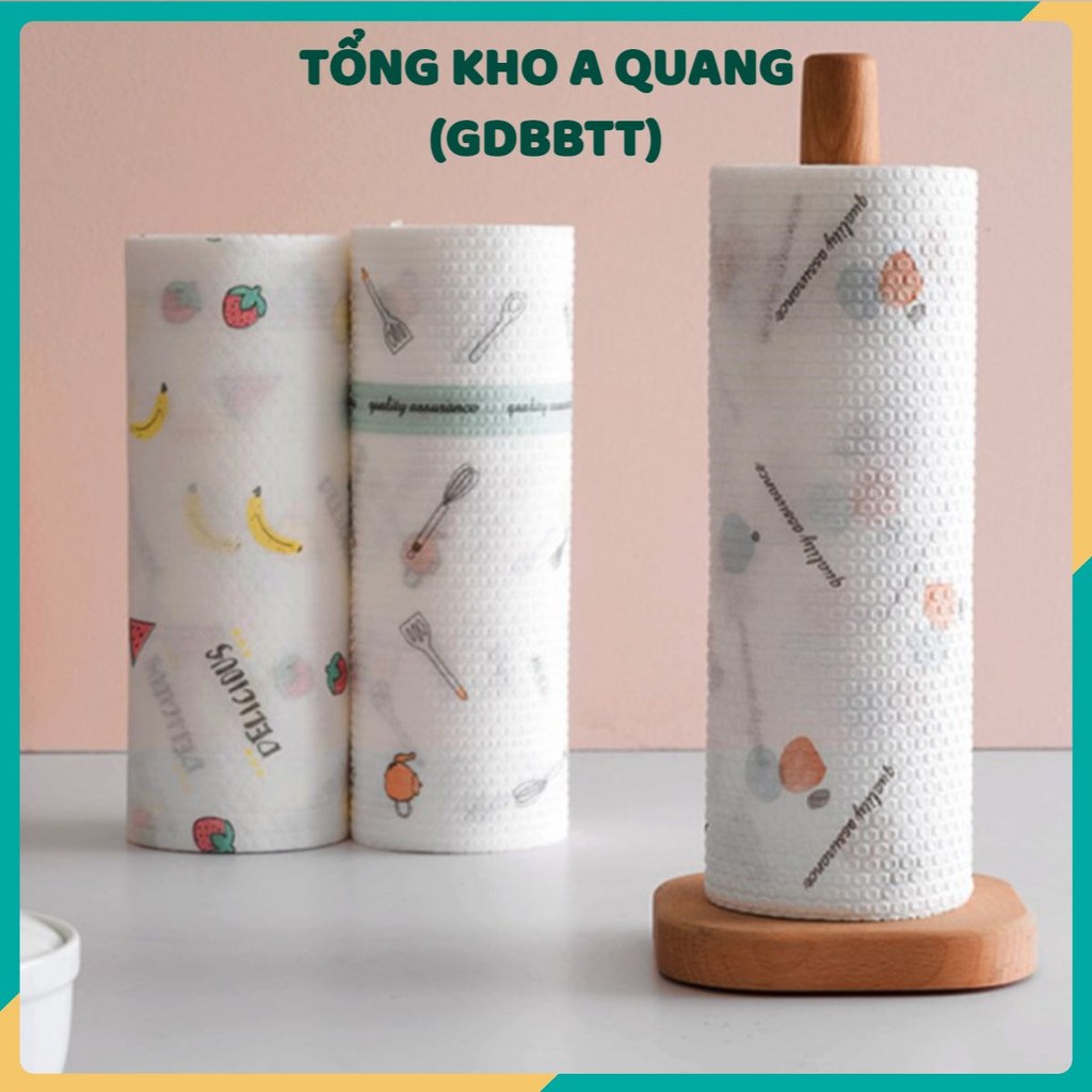(LOẠI TO) Giấy Lau Bếp Đa Năng Khăn Giấy Đa Năng Lau Bếp Cuộn 40 Tờ KT: 25*40Cm