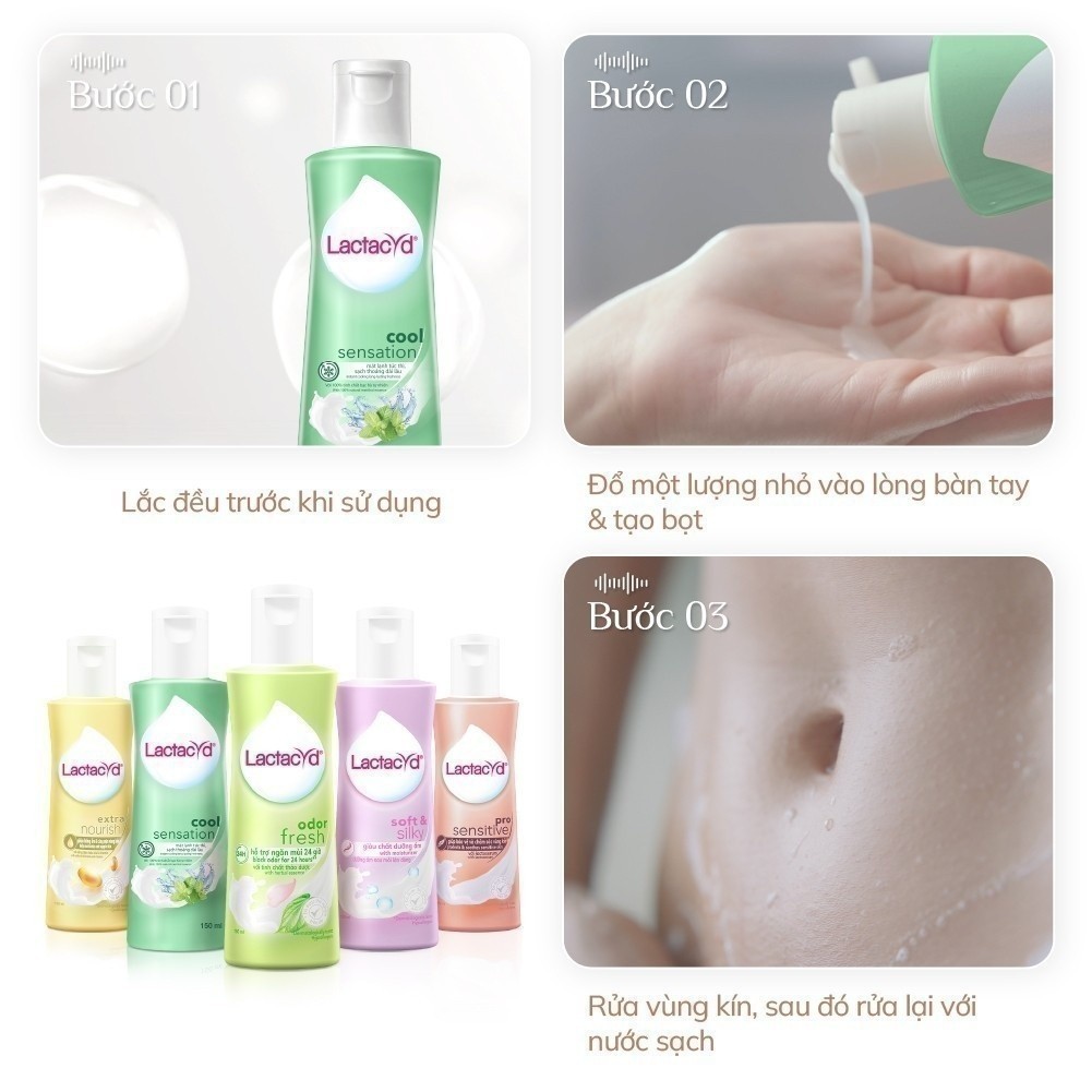 Ảnh Dung Dịch Vệ Sinh Phụ Nữ Lactacyd Cool Sensation 250ml Mát Lạnh & Sạch Thoáng Dài Lâu 4