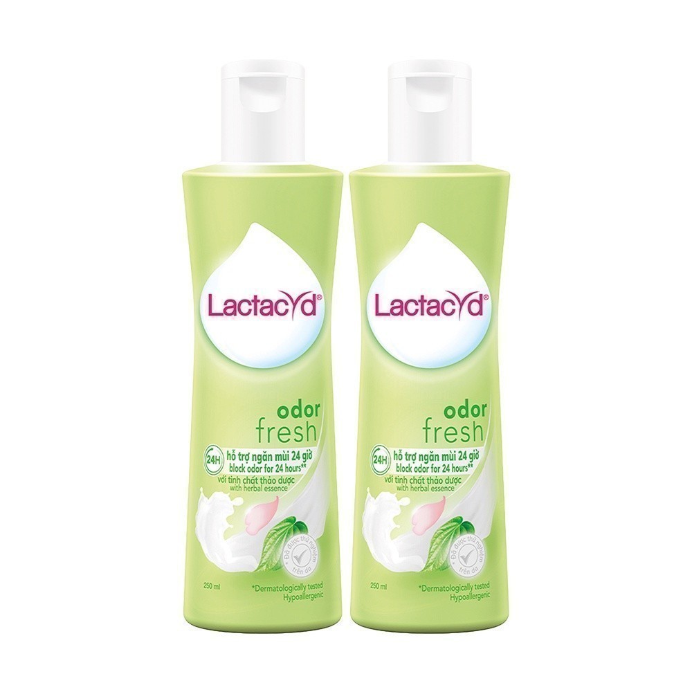 Ảnh Bộ 2 chai Dung Dịch Vệ Sinh Phụ nữ Lactacyd Odor Fresh Ngăn Mùi 24H 250ml/chai 3