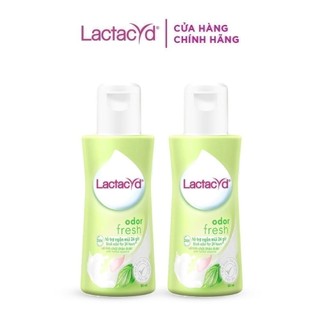 (Quà tặng Không Bán) Bộ 2 chai Dung Dịch Vệ Sinh Phụ Nữ Lactacyd Odor Fresh 60ml/chai