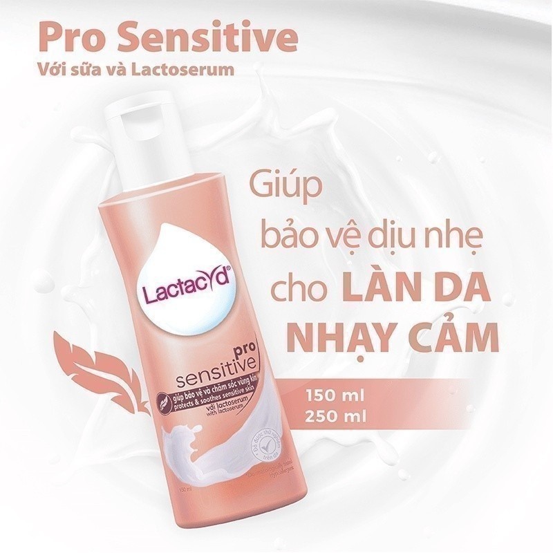 Ảnh Dung Dịch Vệ Sinh Phụ nữ Lactacyd Pro Sensitive Cho Da Nhạy Cảm 150ml 4