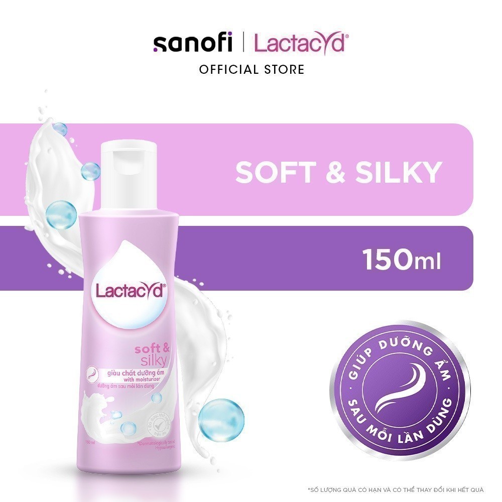 Ảnh Dung Dịch Vệ Sinh Phụ nữ Lactacyd Soft & Silky Dưỡng Ẩm 150ml 2