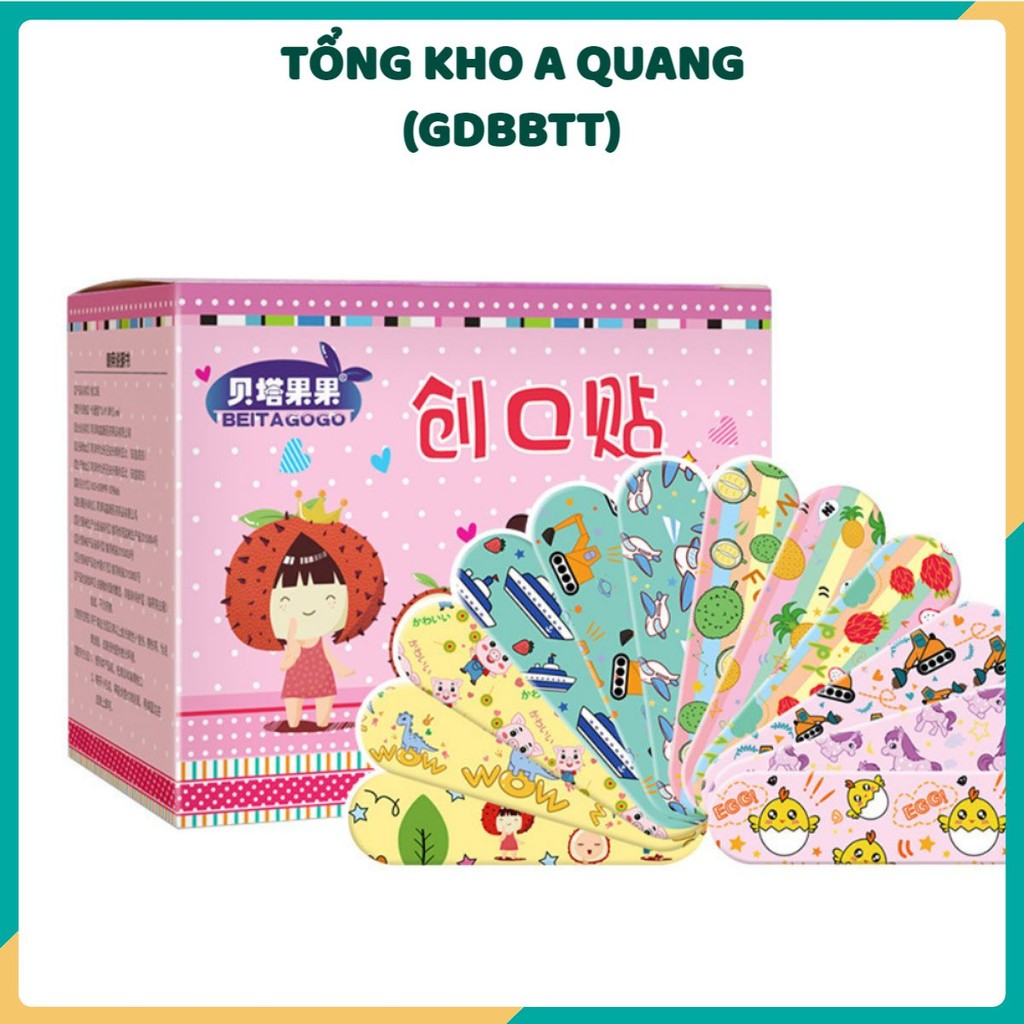 Hộp 120 Miếng Băng Y Tế URGO Hoạt Hình Dễ Thương - Băng Cá Nhân Tránh Nhiễm Trùng An Toàn Tiện Lợi - HỘP HỒNG LOẠI 1 XỊN