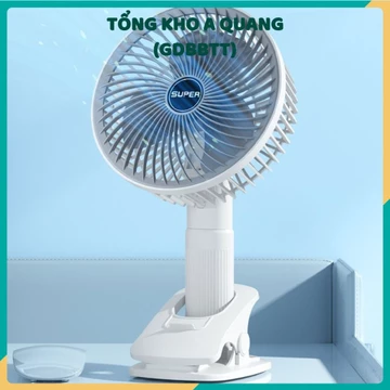 Quạt Kẹp Đa Năng Để Bàn SUPER 3IN1 Kẹp Bàn- Kẹp Điện Thoại Hoặc Gắn Bàn Quạt Cầm Tay Nhỏ Gọn Tiện Dụng, Quạt Mini Để Bàn