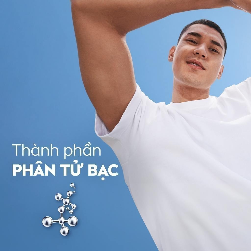 Ảnh Xịt Ngăn Mùi NIVEA MEN Silver Protect Phân Tử Bạc Ngăn Khuẩn Gây Mùi Vượt Trội (150 ml) - 82959 3