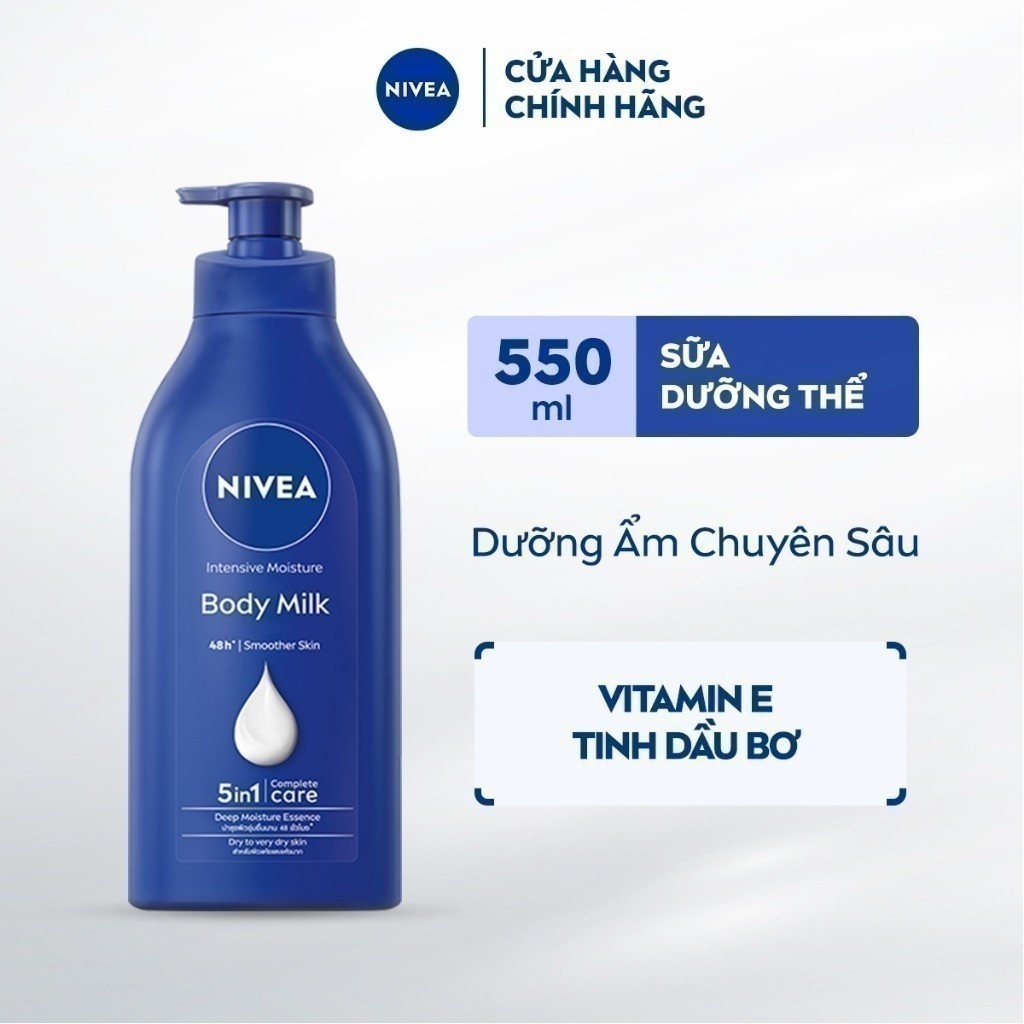 Ảnh Sữa Dưỡng Thể NIVEA Dưỡng Ẩm Chuyên Sâu 48H  | Thấm Nhanh (550 ml) - 98943 1