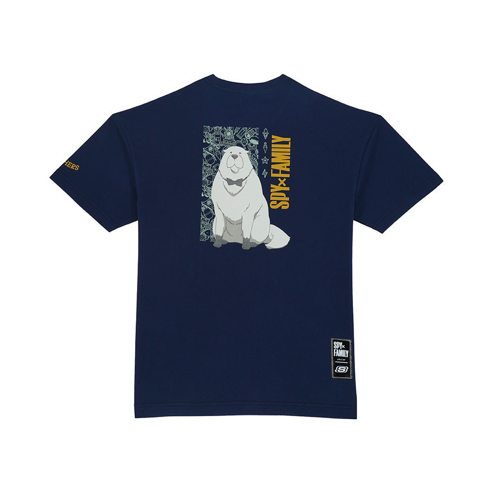 Ảnh Áo Thun Tay Ngắn Unisex Skechers Spy x Family Short Sleeve Tee - SL224U485-NAVY 3
