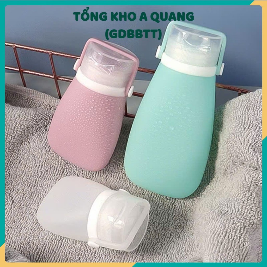 Set 3 Chai Chiết Dầu Gội/ Mỹ Phẩm Dạng Gel,  BỘ 3 LỌ CHIẾT SILICON MỀM - LOCHIETMYPHAM23