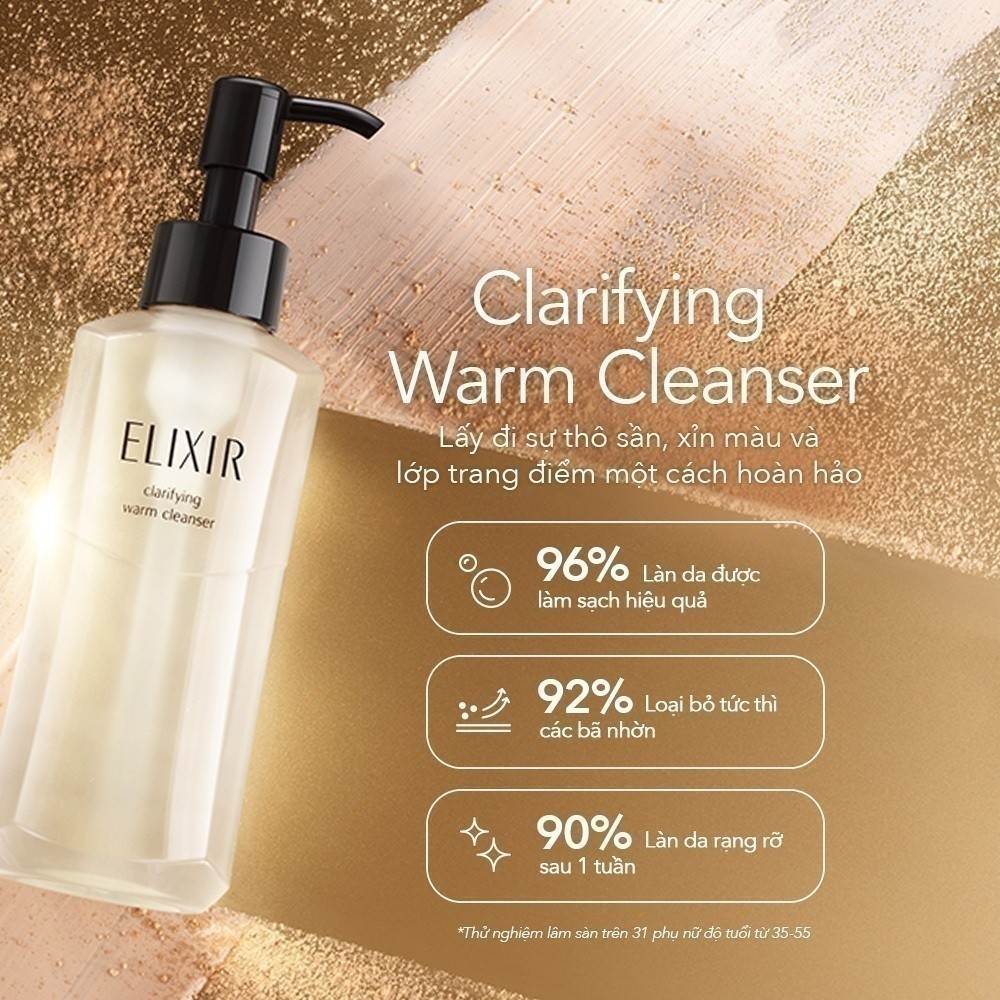 Gel rửa mặt sạch sâu, dưỡng ẩm Elixir Clarifying Warm Cleanser 180g