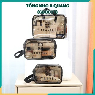 Set 3 Túi Đựng Mỹ Phẩm Trong Suốt, Túi Du Lịch Trong Suốt Chống Thấm 3783
