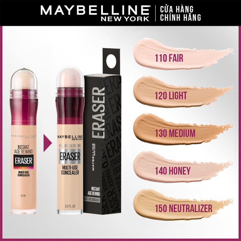 Ảnh Bút Cushion Che Khuyết Điểm Đa Năng Instant Age Rewind Eraser Multi-use Concealer Maybelline New York 6ml 2