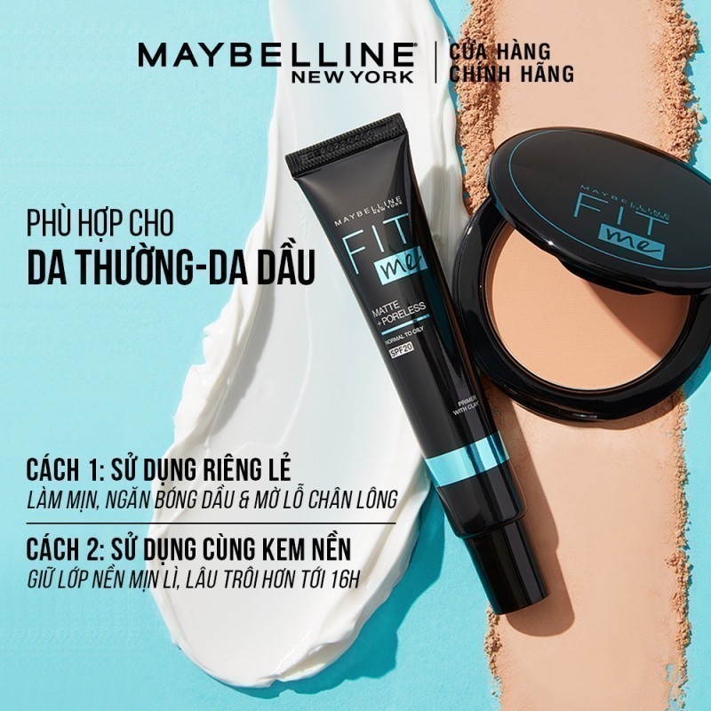 Ảnh Kem Lót Kiềm Dầu Ngăn Xuống Tông SPF 20 Fit Me Primer Matte+Poreless Maybelline New York 30ml 4